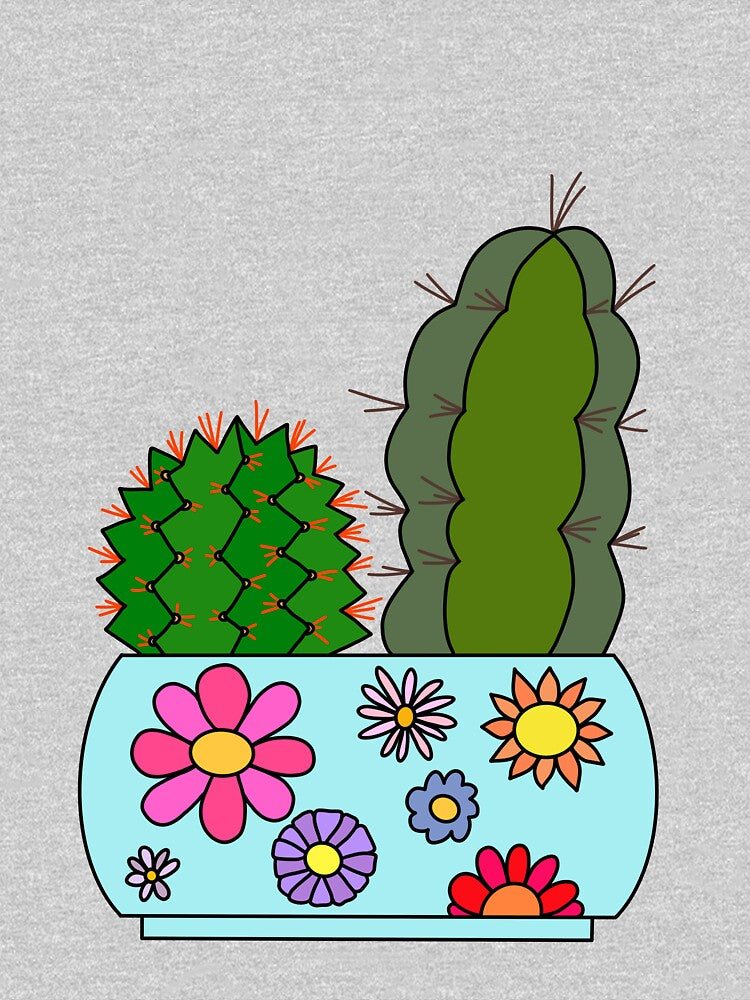Cute Cactus Design #116: Cacti Arrangement In Floral Pot by DreamCactus