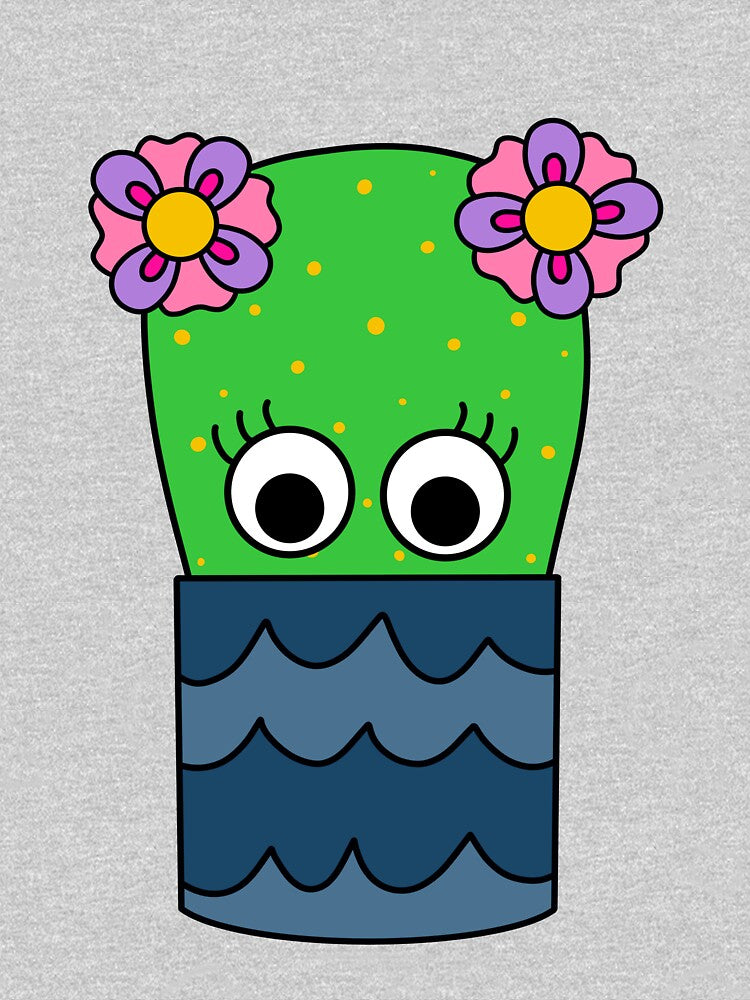 Cute Cactus Design #243: Pretty Cactus In Pot by DreamCactus