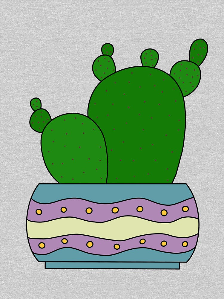 Cute Cactus Design #184: Cacti Bunch In A Nice Pot by DreamCactus