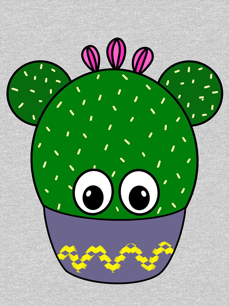 Cute Cactus Design #339: Cute Round Cactus In A Bowl by DreamCactus