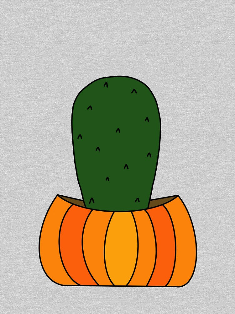 Cute Cactus Design #17: Halloween Pumpkin Cactus by DreamCactus