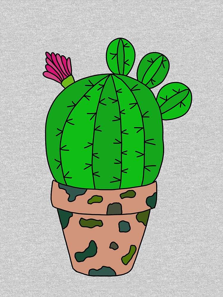 Cute Cactus Design #98: Time To Repot The Camouflage Cactus by DreamCactus