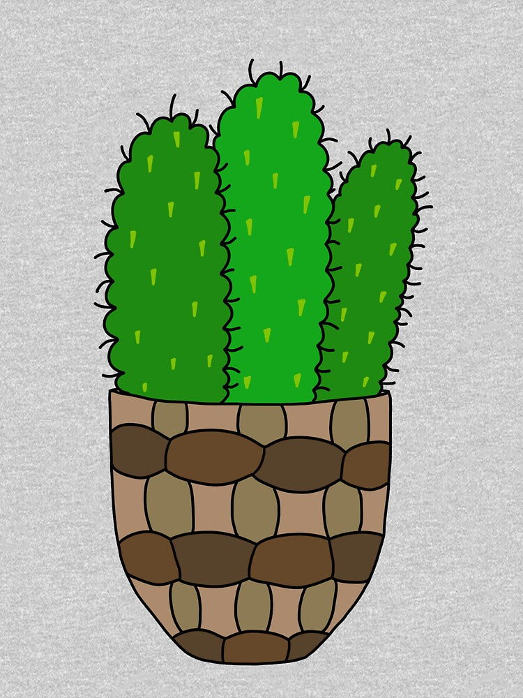 Cute Cactus Design #153: Mexican Pincushion Cactus In A Basket Pot by DreamCactus