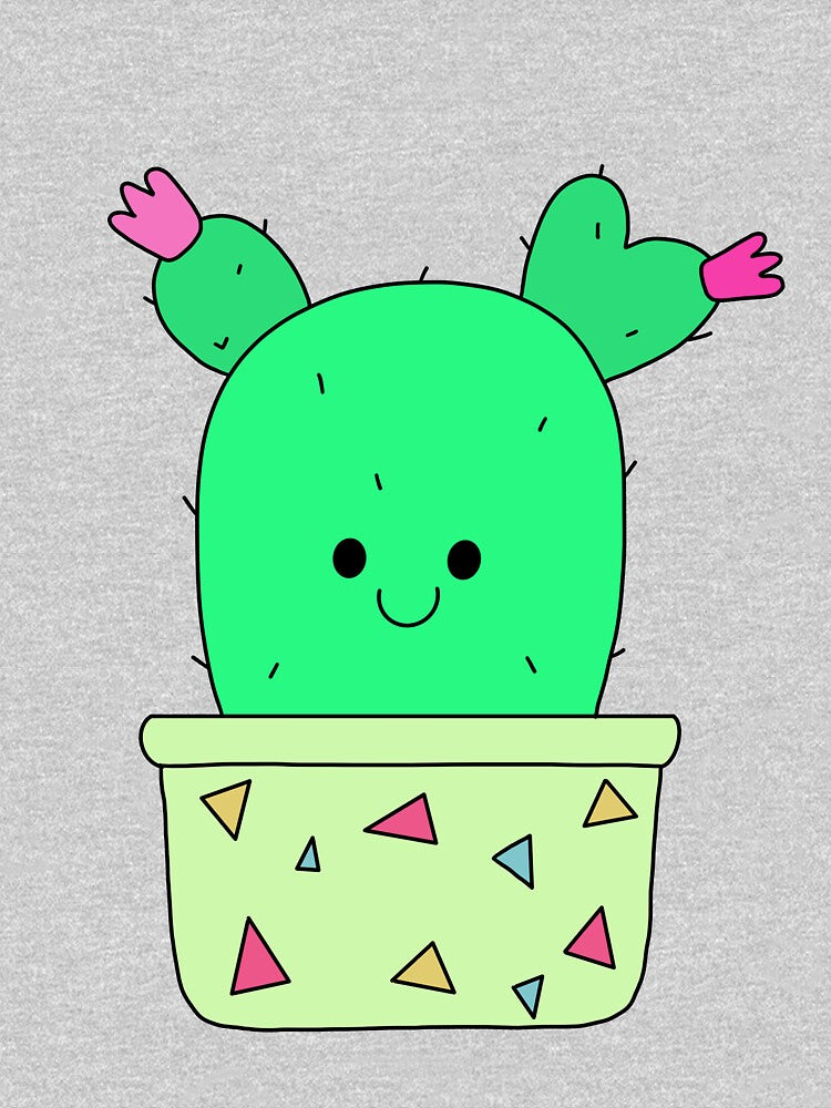 Cute Cactus Design #55: Young Happy Cactus by DreamCactus