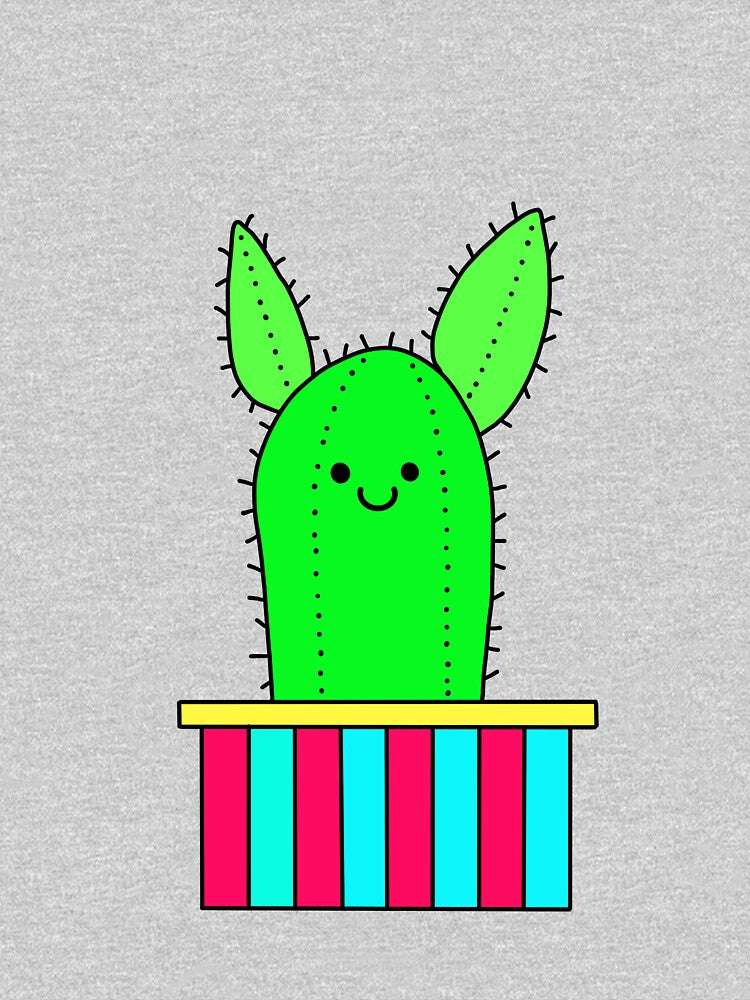 Cute Cactus Design #18: Smiling Pointy Ear Cactus by DreamCactus