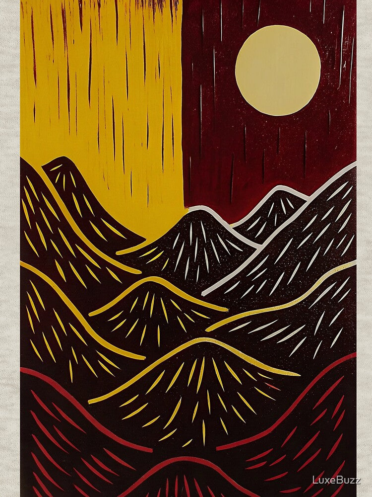 Infinite Sunset Terracotta Wall Art - Set of 3 Minimalist Prints. by LuxeBuzz