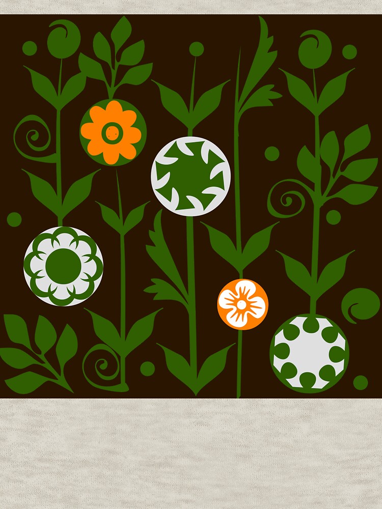 Green Cute Floral Pattern by Oirabot