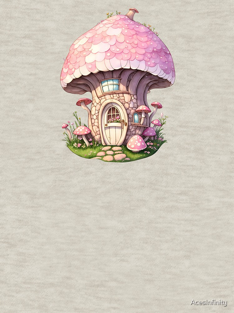 Enchanting Pink Mushroom House Merchandise Collection #102 by AcesInfinity