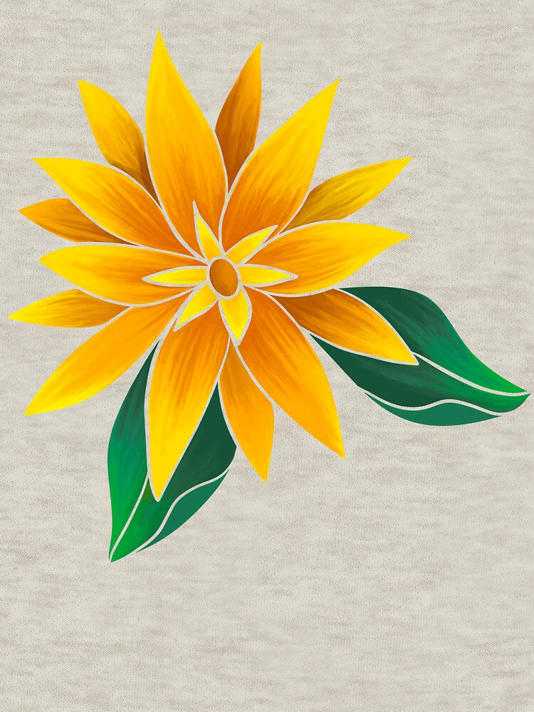 Funky Tropical Florals in Yellow by artsylyons