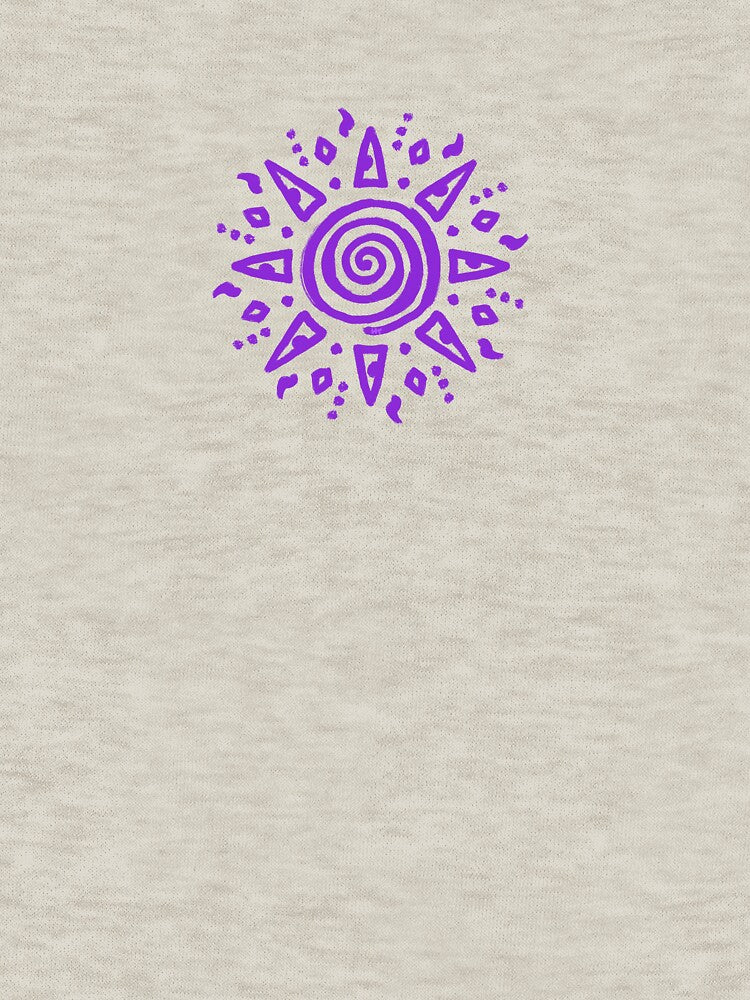 Purple spiral sun by SpannerDesigns