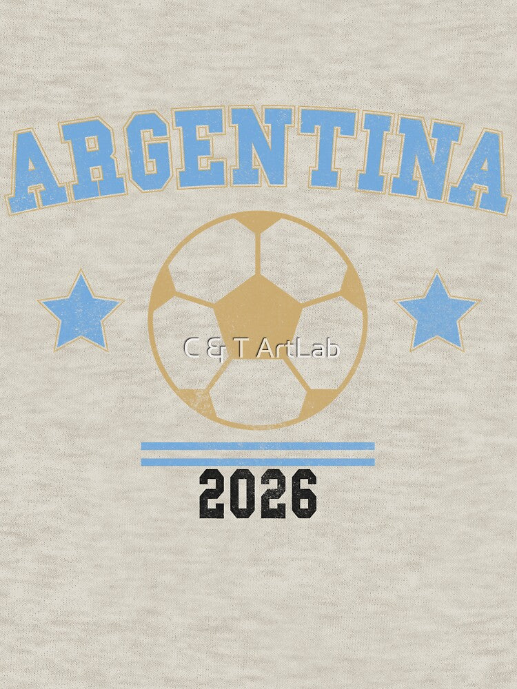 Argentina 2026 — Vintage Soccer Tee by C & T ArtLab