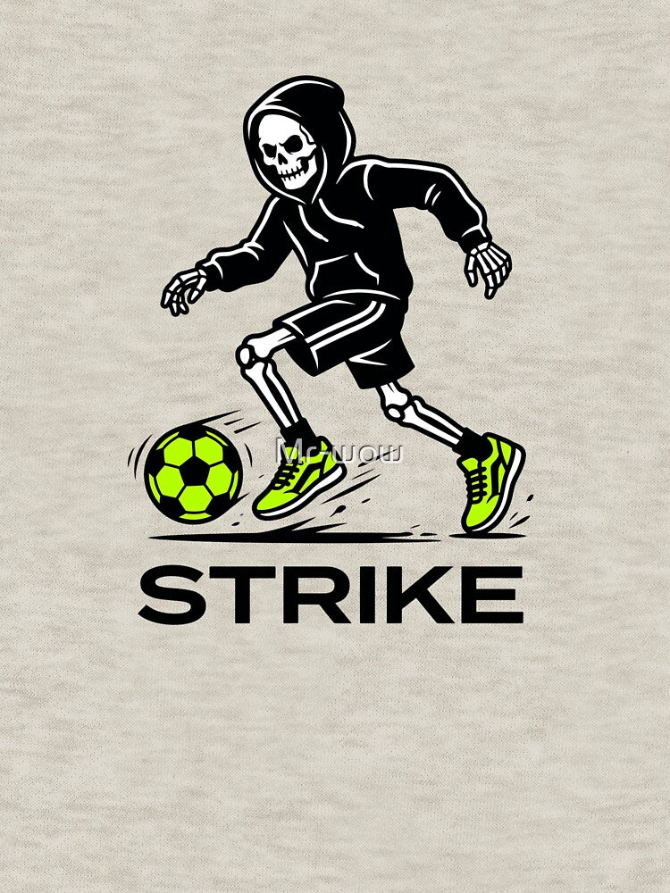 Ghost Striker Neon Green Pop Soccer Skeleton Sticker by Mr-wow