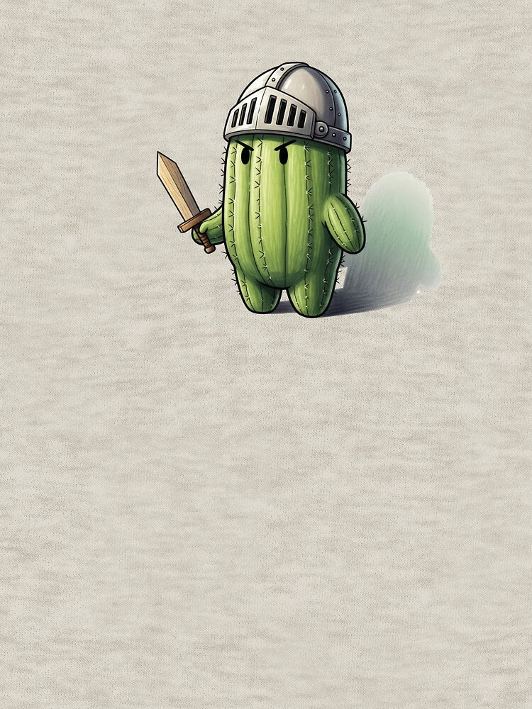 Cute Knight Cactus Character by MellowMoodLab