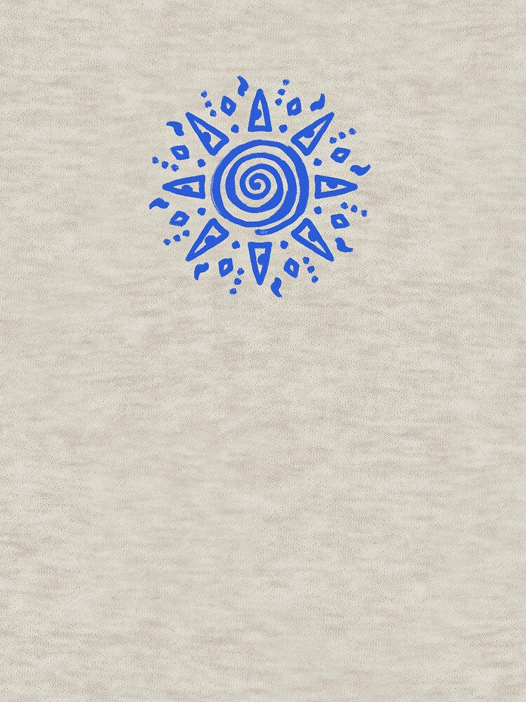Blue Spiral Sun by SpannerDesigns