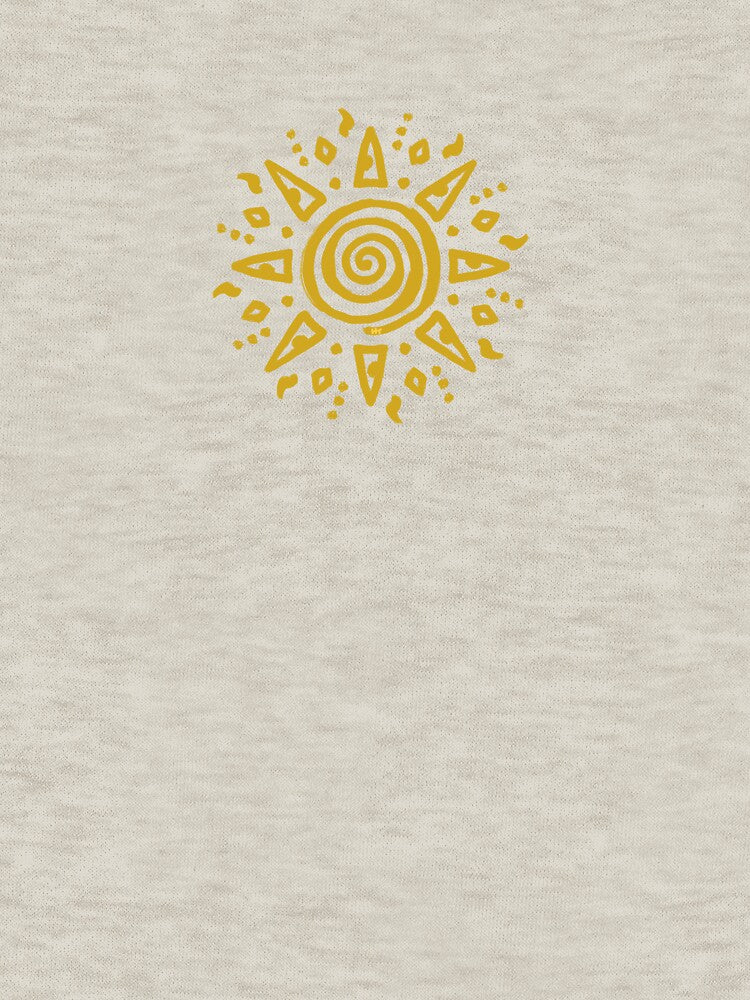 Yellow Spiral Sun by SpannerDesigns