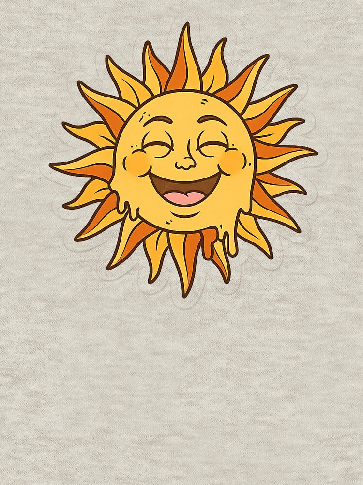 Smiling Melting Sun Cartoon Sticker by Atlasstor