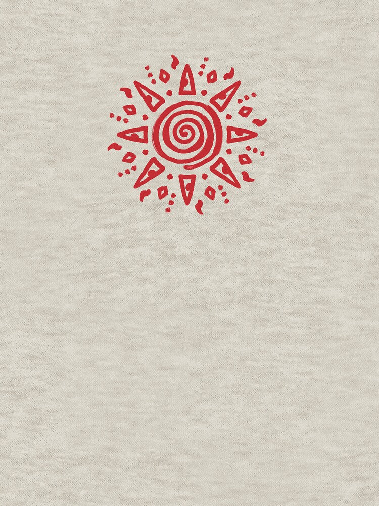 Red Spiral Sun by SpannerDesigns