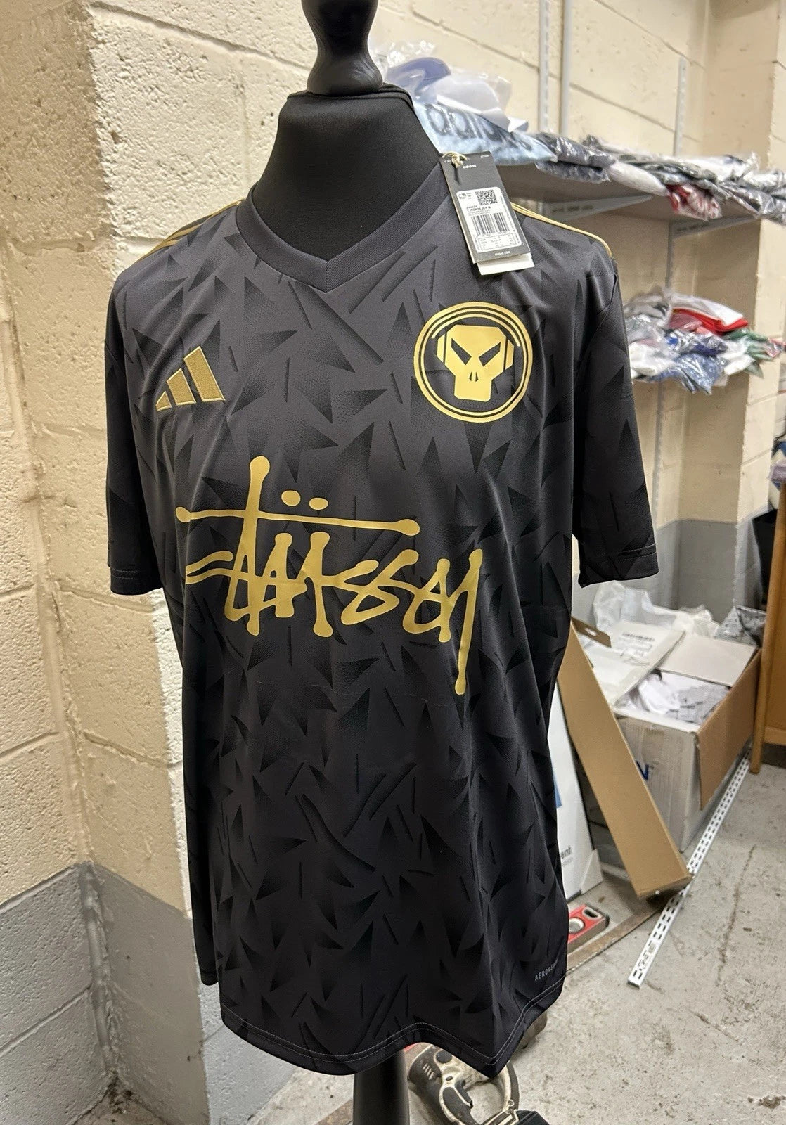 Metalheadz Goldie Football Shirt  Adidas custom Size Medium
