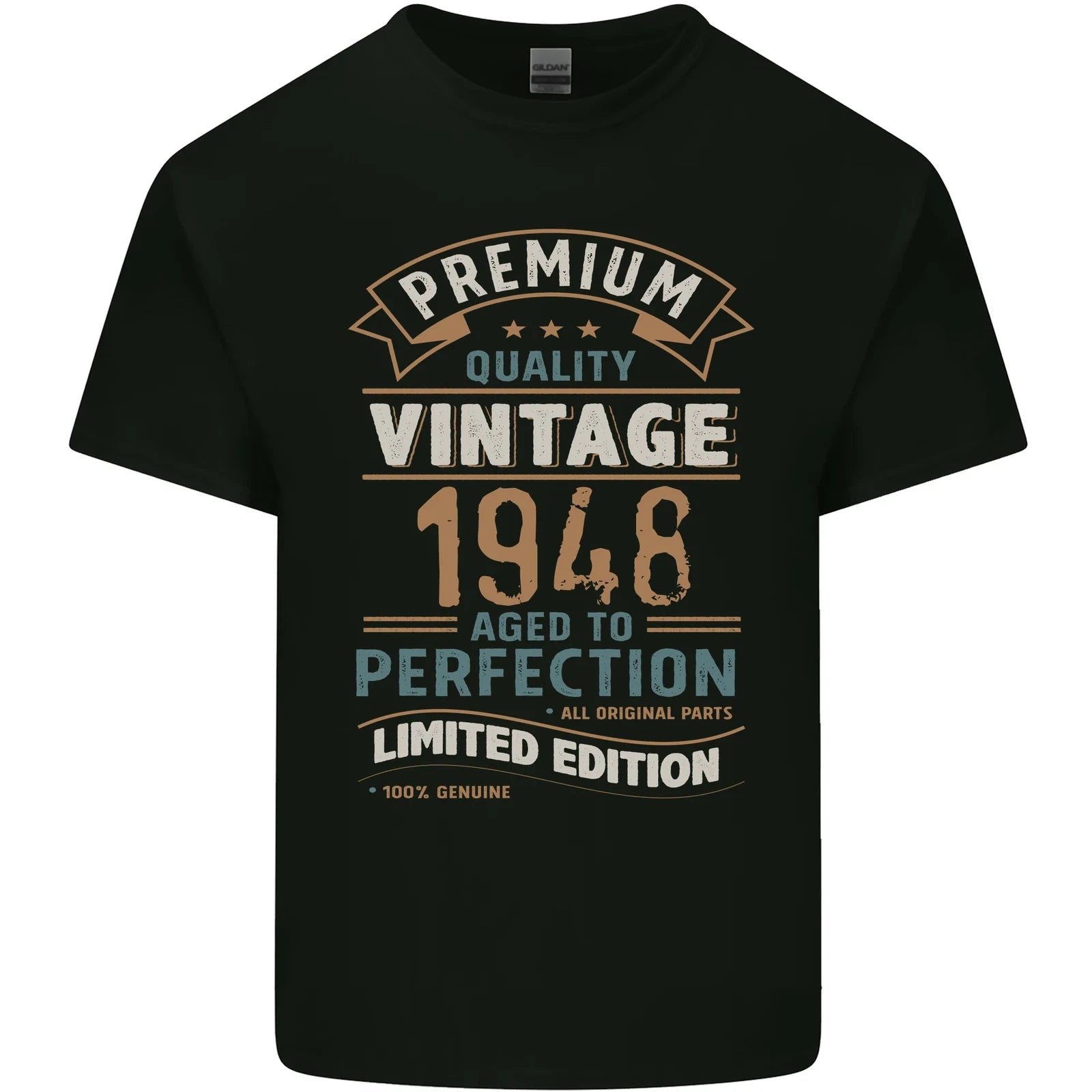 Premium Vintage 78th Birthday 1948 Mens Cotton T-Shirt Tee Top