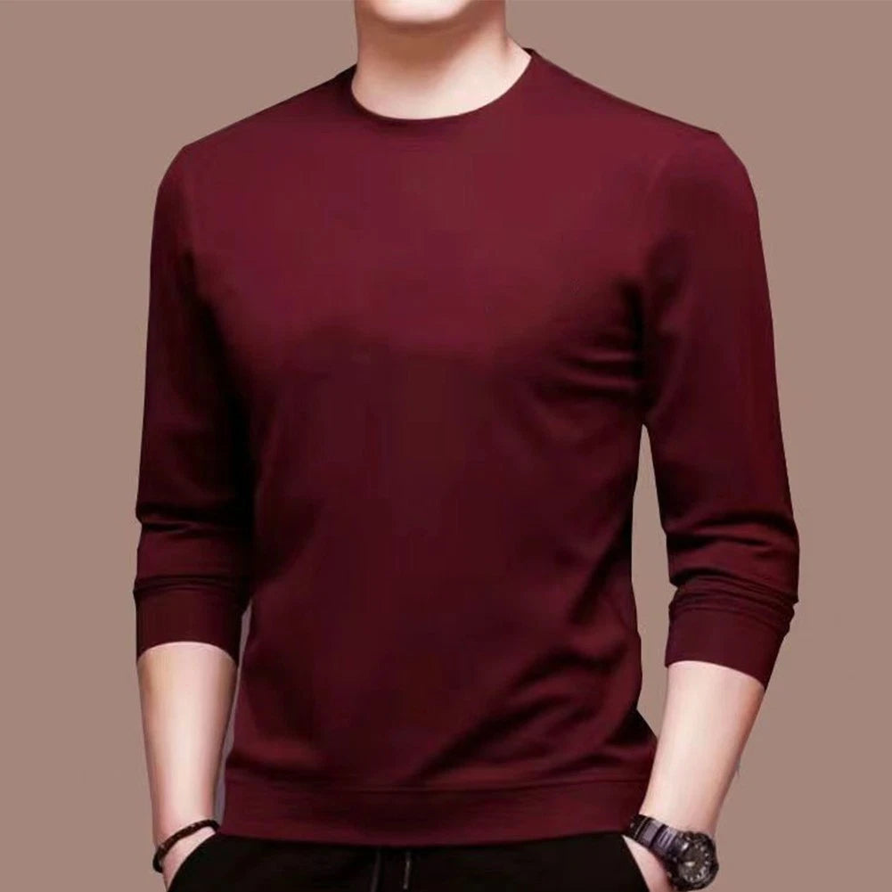 Dark Gray Muscle Fit Casual Long Sleeve Activewear Tshirt for Men Slim Fit Tee