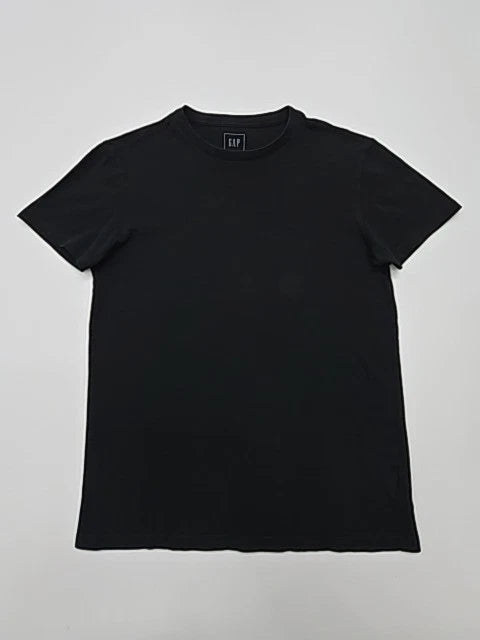 GAP Boys Black Logo Essential Crew T-Shirt Size XS Regular Jersey