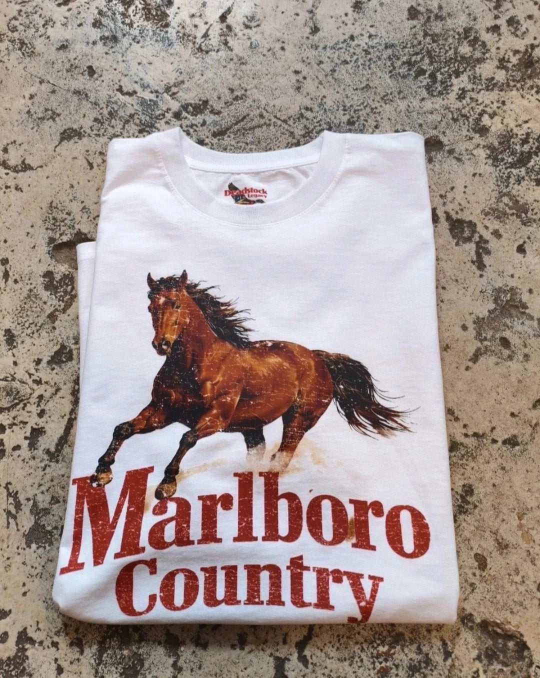 Retro Graphic T-Shirt Tee – Horse – Oversized Boxy Fit – Vintage Inspired