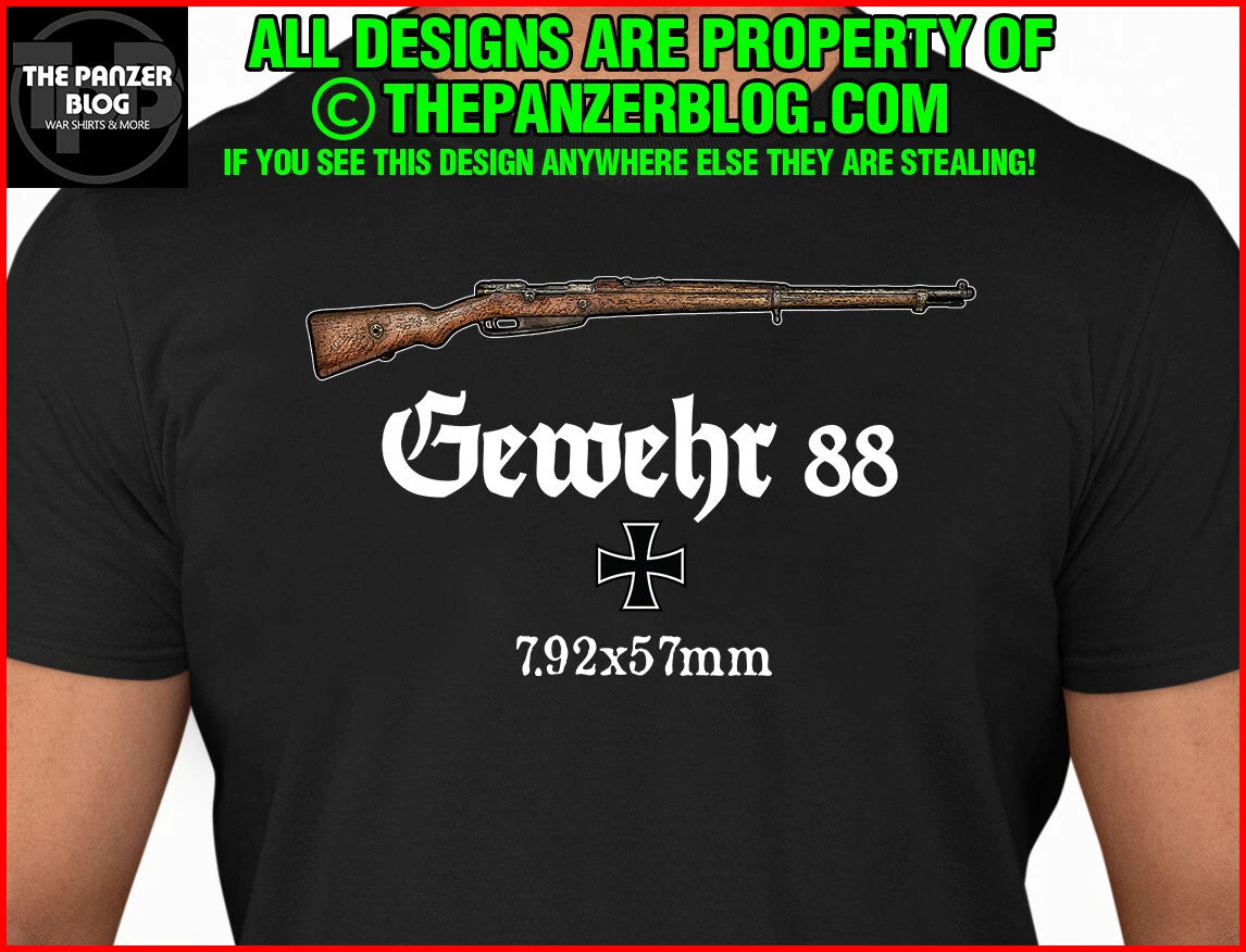 Gewehr 88 T-Shirt WWII German Gun Rifle