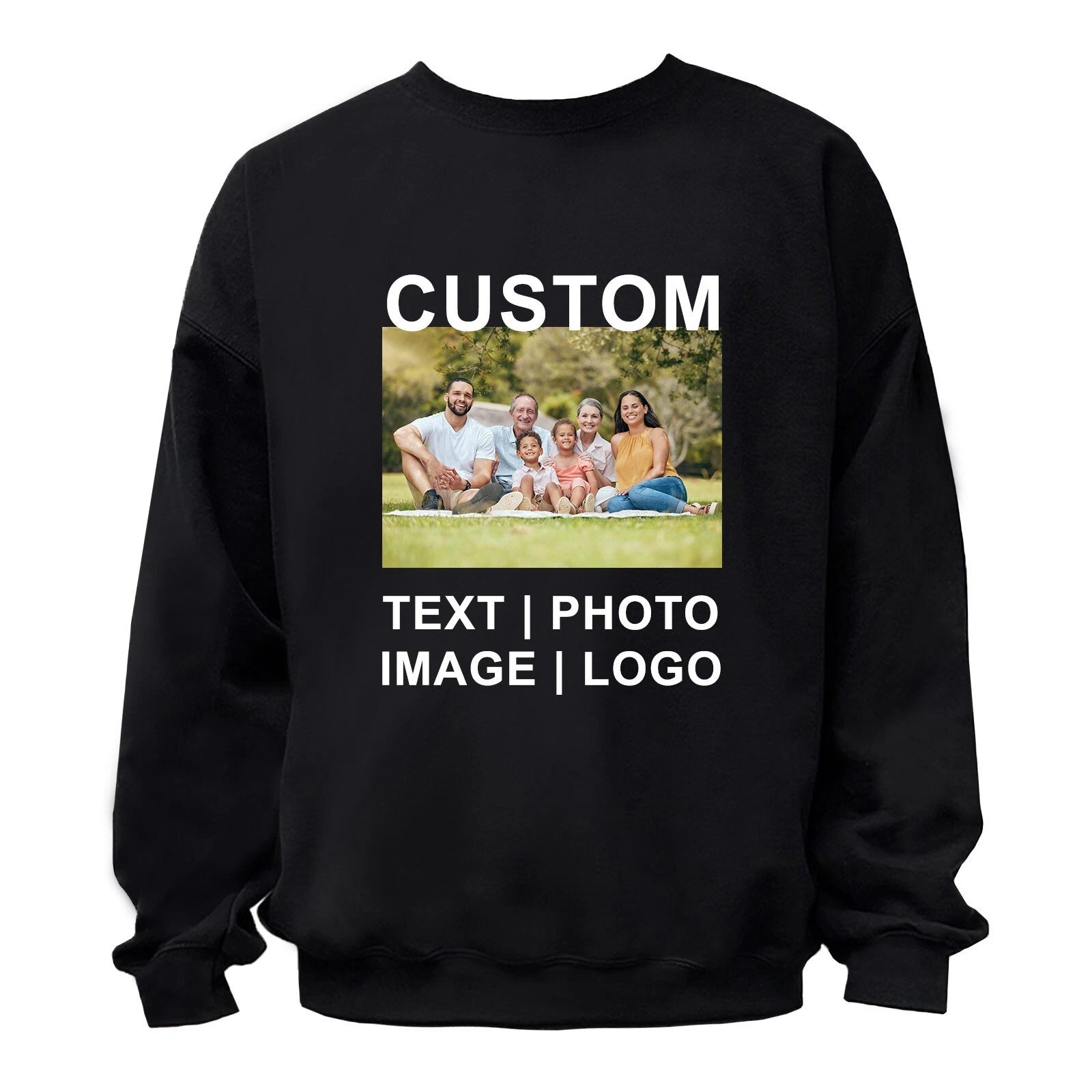 Custom Personalized T Shirt / Hoodie / Sweatshirt Print Your Logo Photo Text