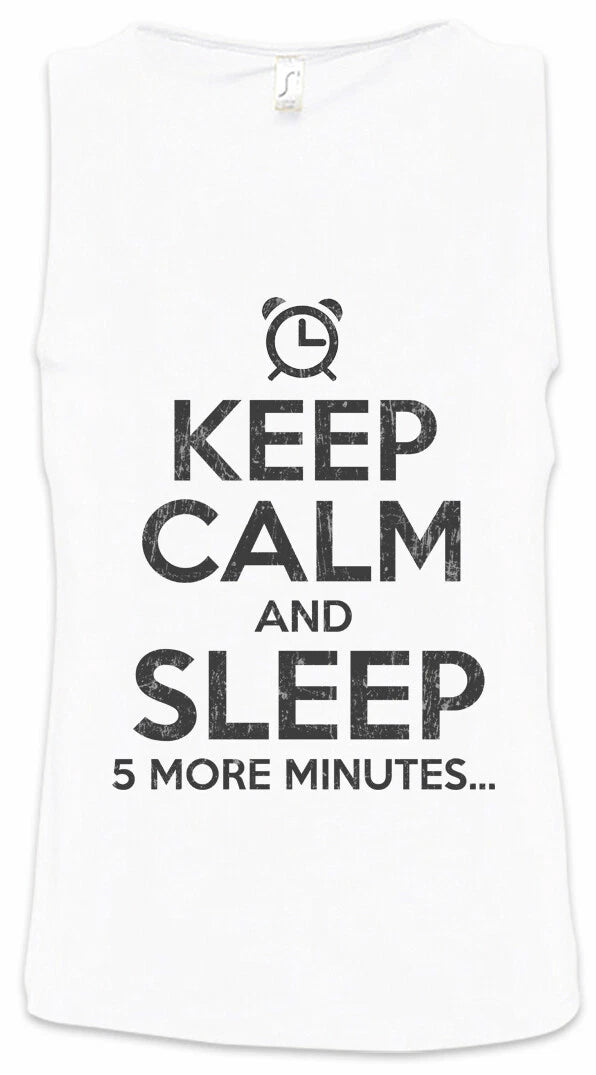Keep Calm And Sleep Men Tank Top Fun Chill Chiller Relax Sleep Sleeping