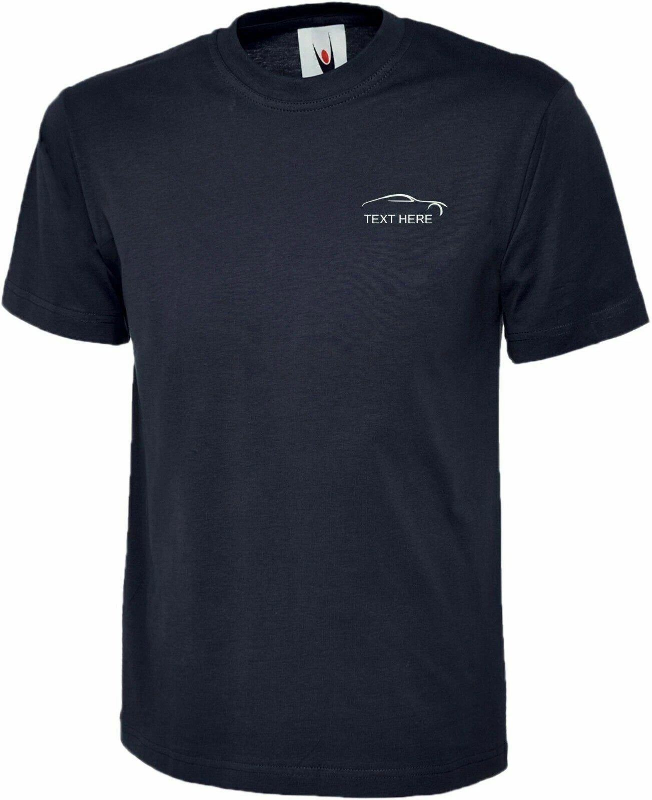 Personalised Embroidered Car Logo T Shirt Custom Cars Lover Drivers Mens Tee Top