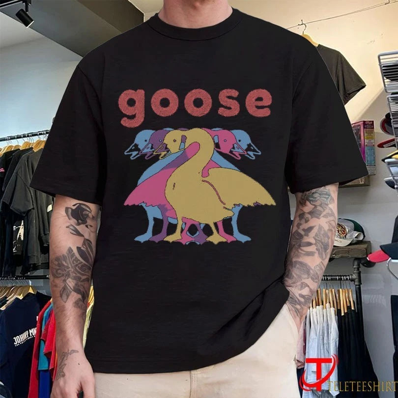 Goose 5 Logo Wine T-Shirts
