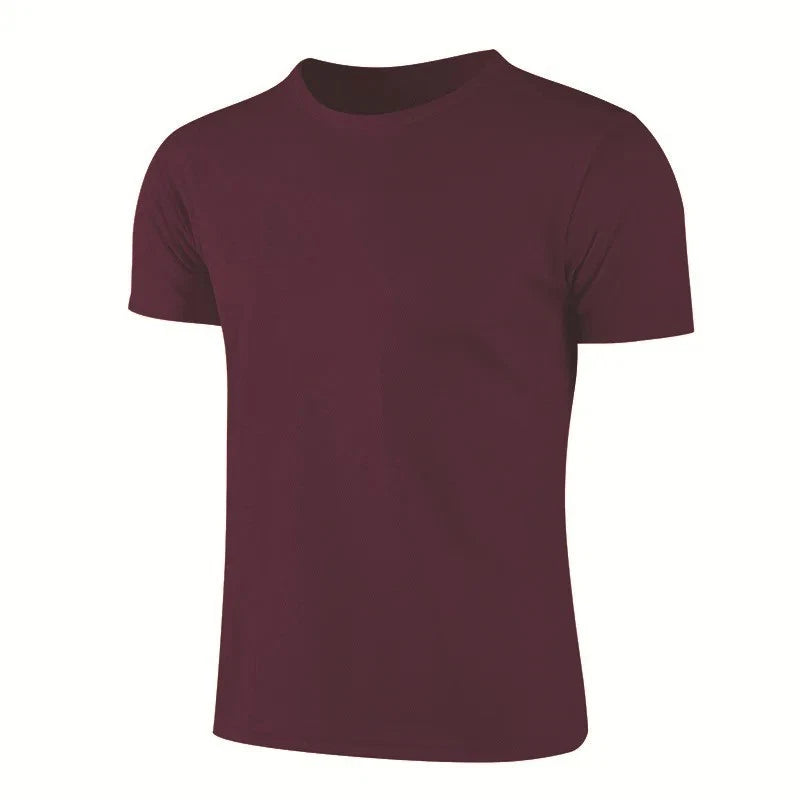 Men's T-Shirt Trainer Fitness Sports Top Quick-Drying Breathable Regular Size UK