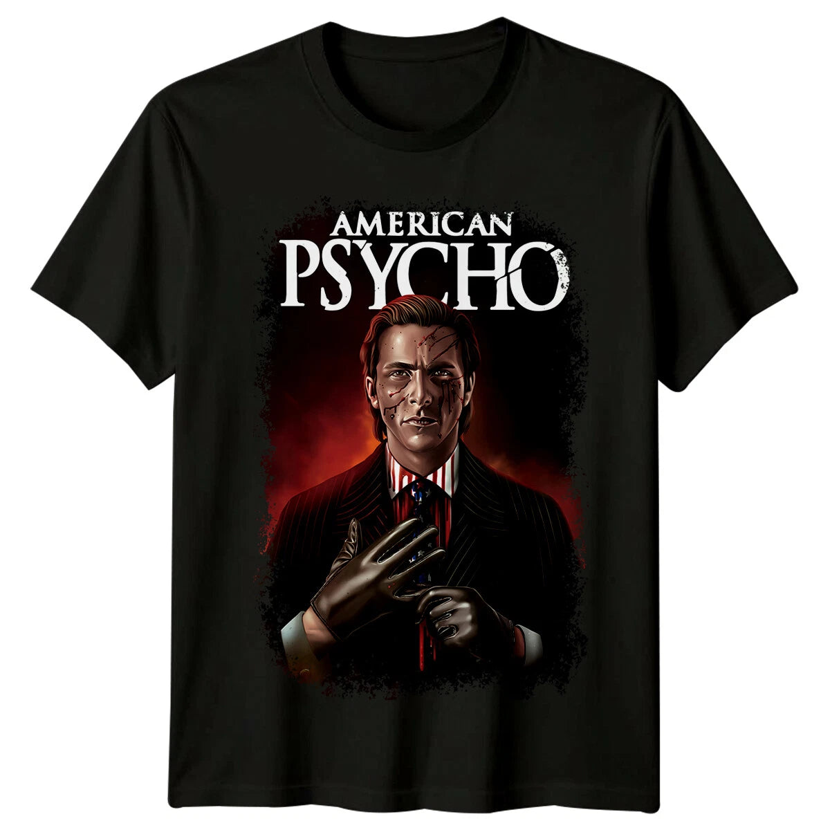 American Psycho (2000) Movie Poster Inspired T-Shirt Retro 80s Tee
