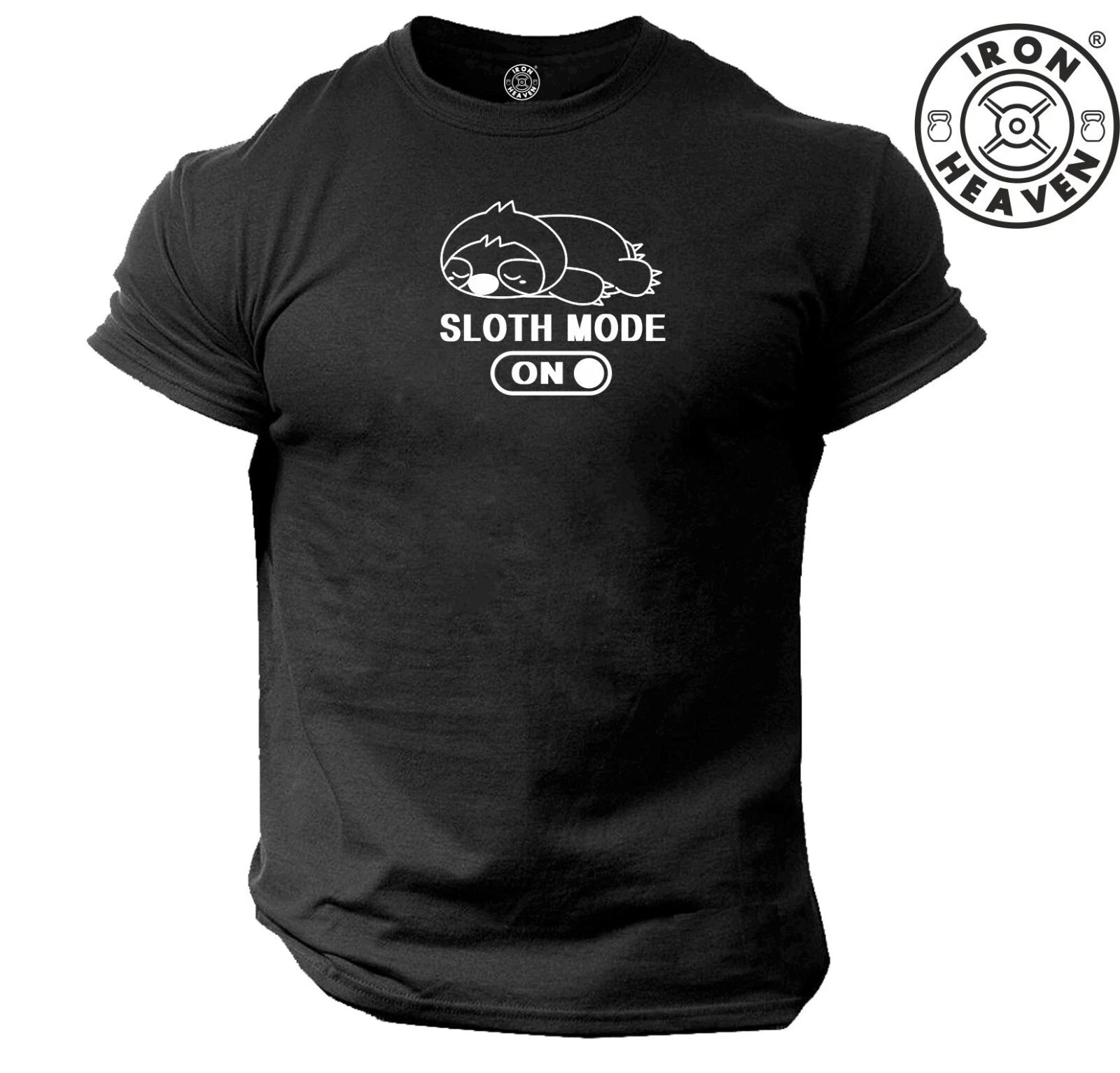 Sloth Mode On T Shirt Gym Clothing Bodybuilding Training Exercise Boxing MMA Top