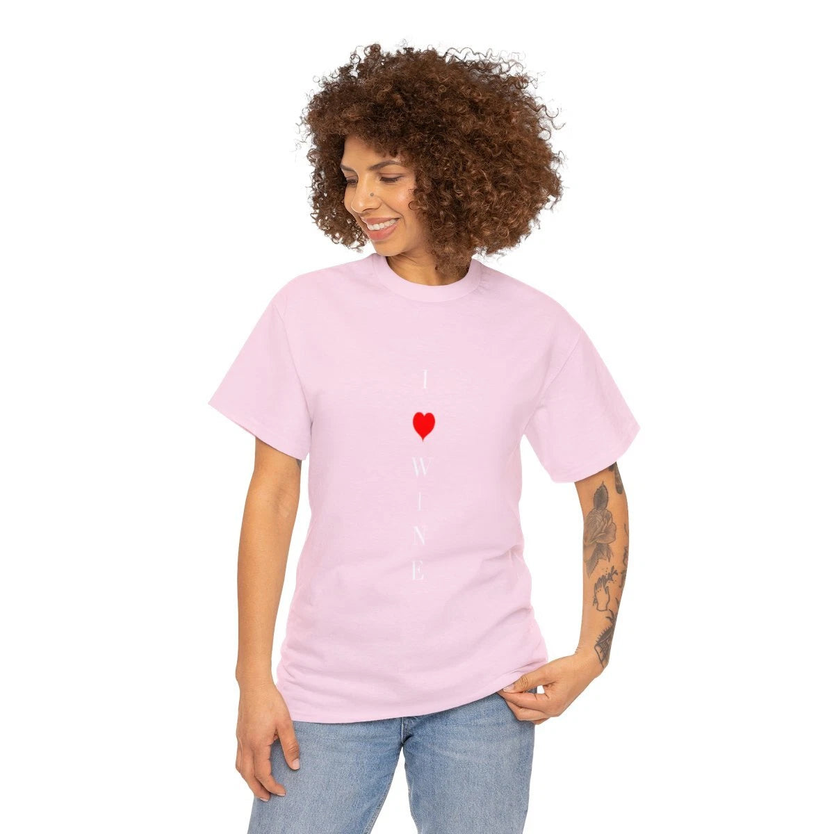 "I Love Wine" Unisex Heavy Cotton Tee