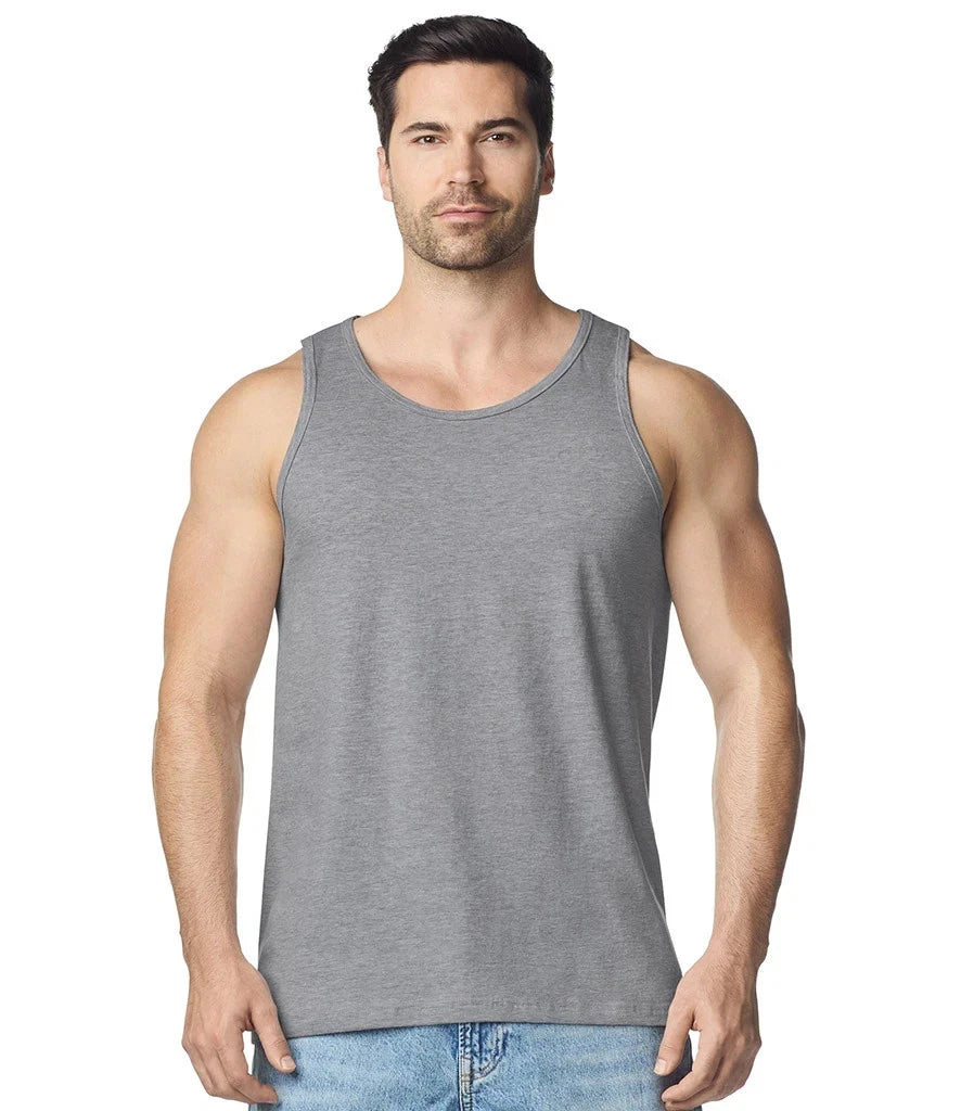 SALE! PLAIN Sleeveless Gildan Mens Gym Fitness Tank Top Vest S-XXL