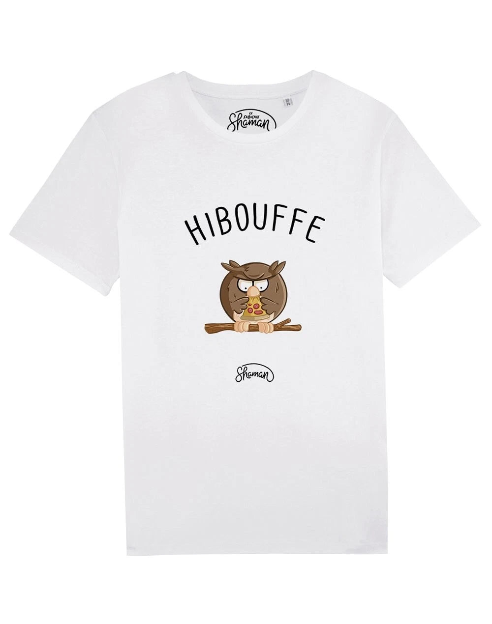 Men's Short Sleeve T-Shirt White, HIBOUFFE