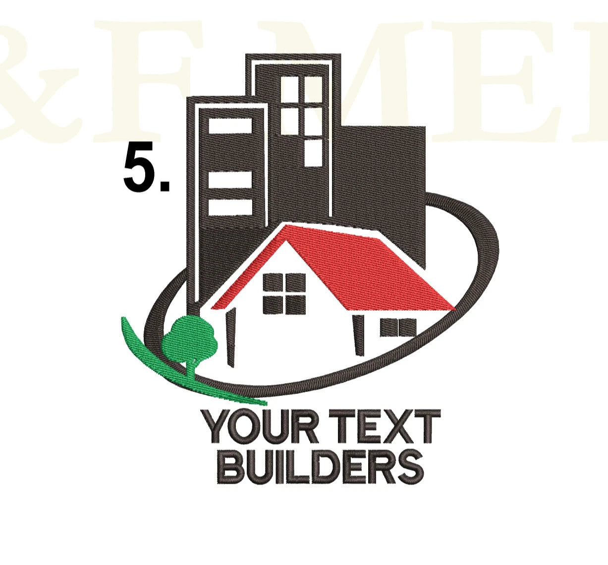 Personalised Custom Embroidered T-shirt Your Company Name Builder Construction