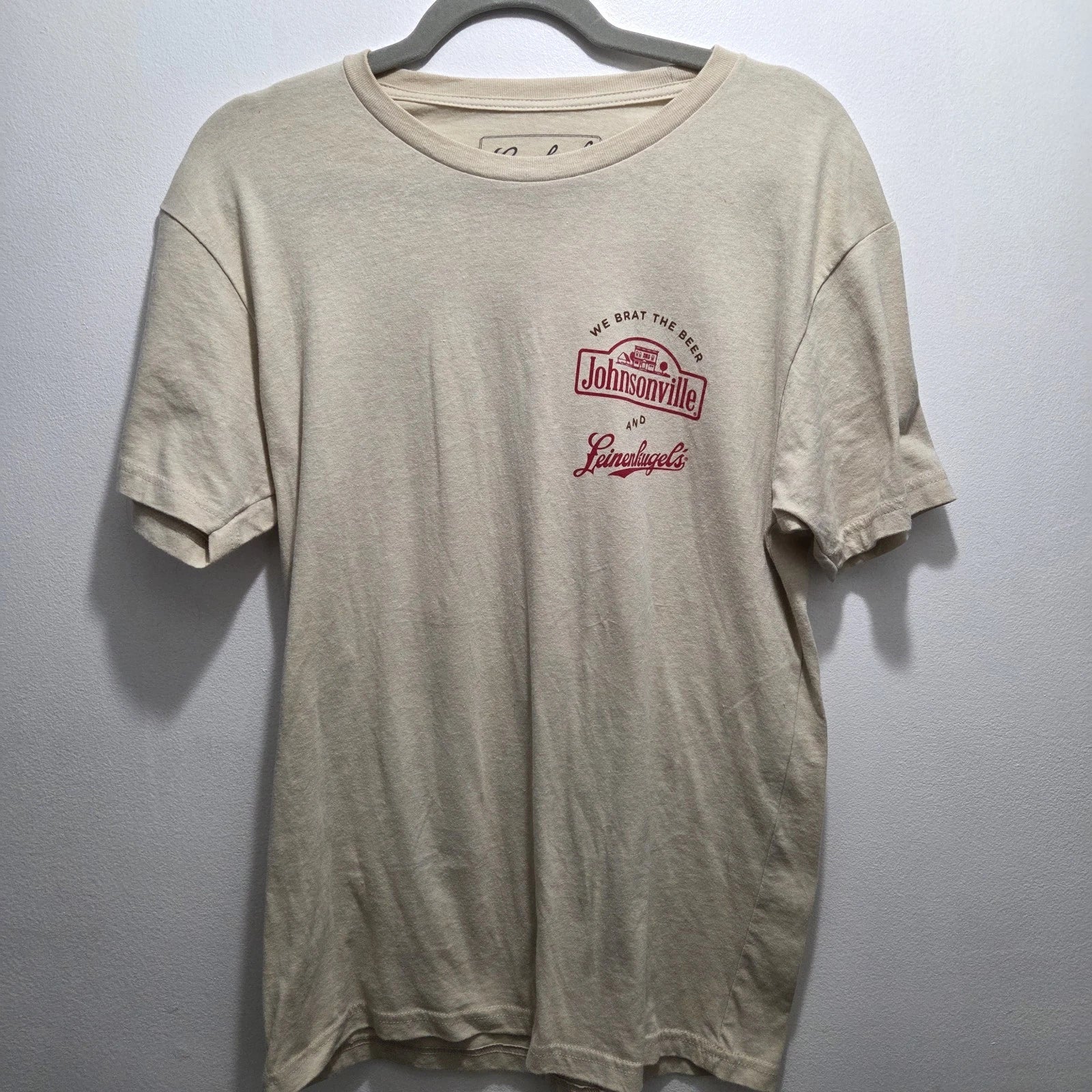 Johnsonville Leinenkugel’s *We Brat the Beer* T‑Shirt Men’s Medium Wisconsin