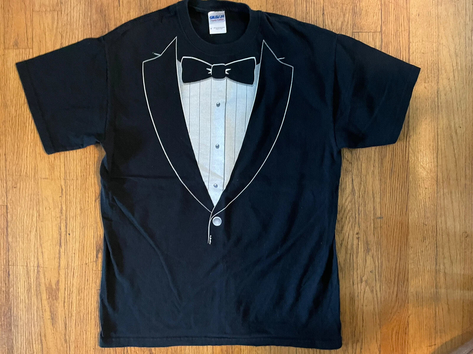 SIMPLE TUXEDO SHIRT - Unisex Cotton T-Shirt   Size M  Gildan Heavy Cotton Shirt