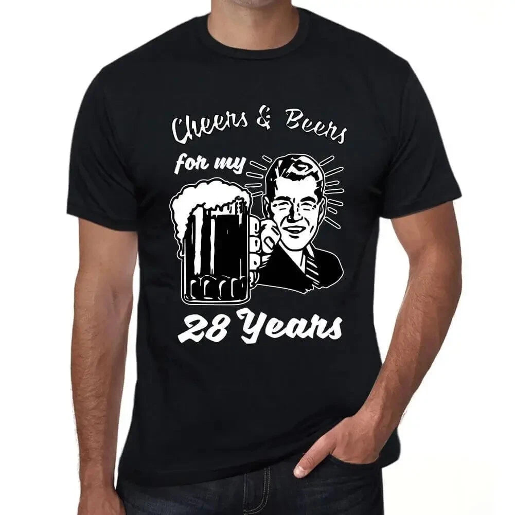 ULTRABASIC men's health and beer t-shirt for my 28 years Cheers And Beers For