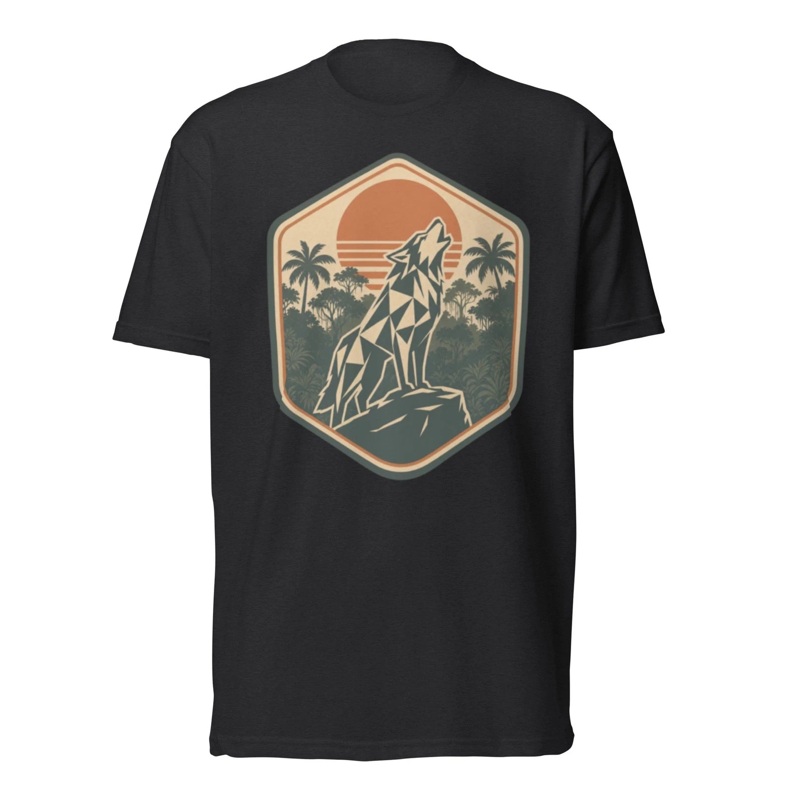 coyote T-Shirt, wolf mountain tee | Howling Animal Design, lightweight, soft