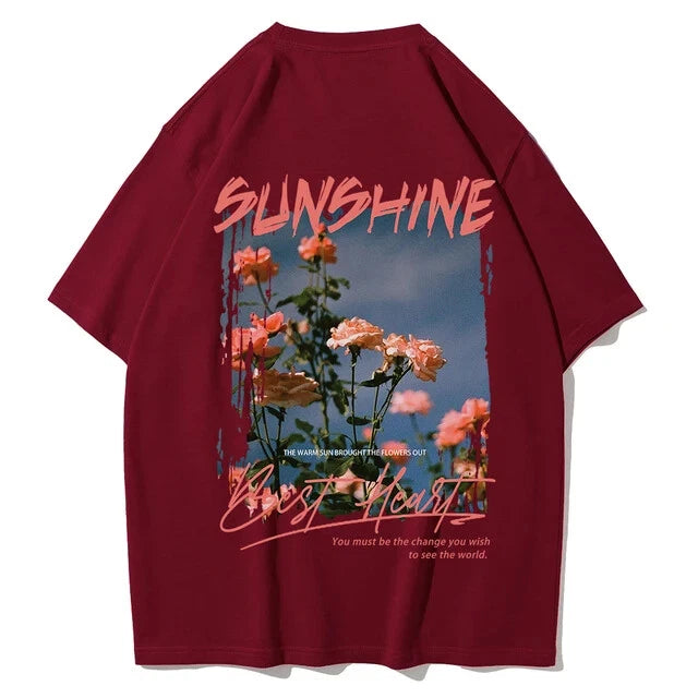 Sunshine The Warm Sun Brought The Flowers Out Shirts Man Fitting - AU Stock