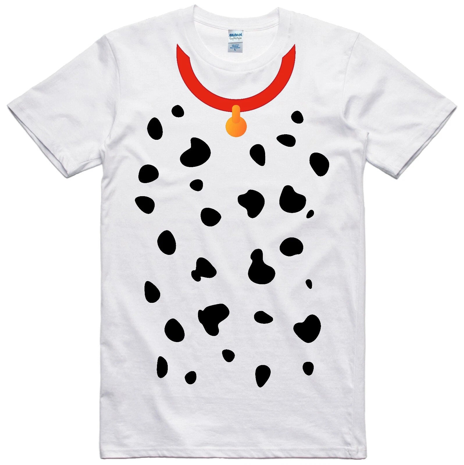 World Book Day Dalmation T Shirt Costume / Halloween Fancy Dress Cotton Tee