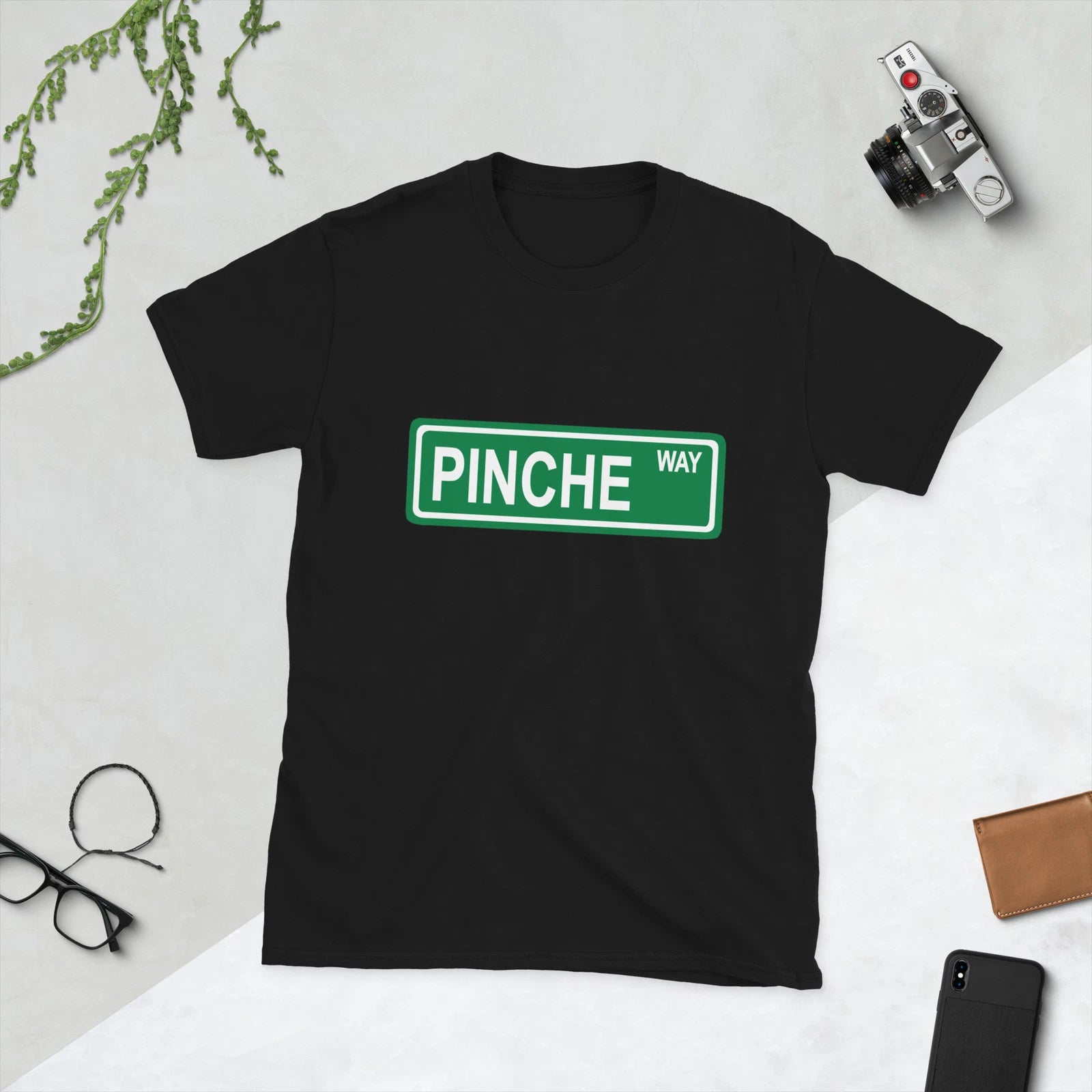 Pinche Way Funny Spanish Humor Dad Joke Short-Sleeve Unisex T-Shirt