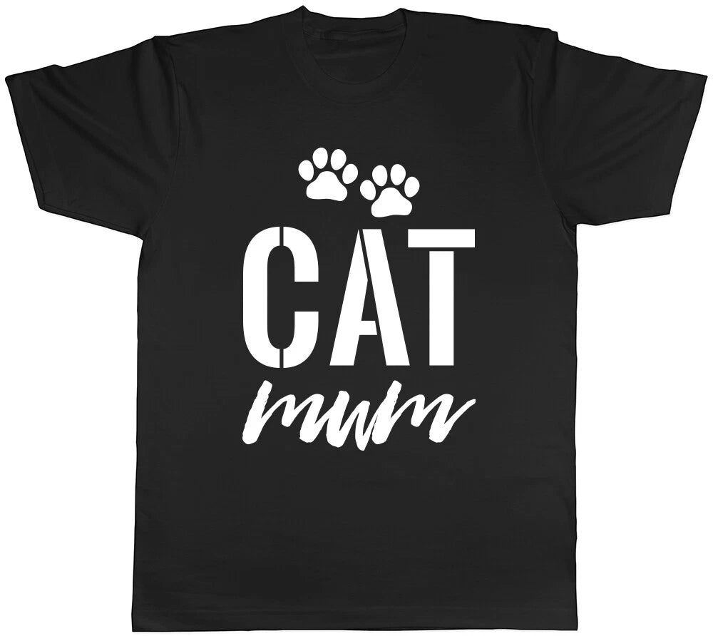 Cat Mum Womens Ladies T-Shirt Tee