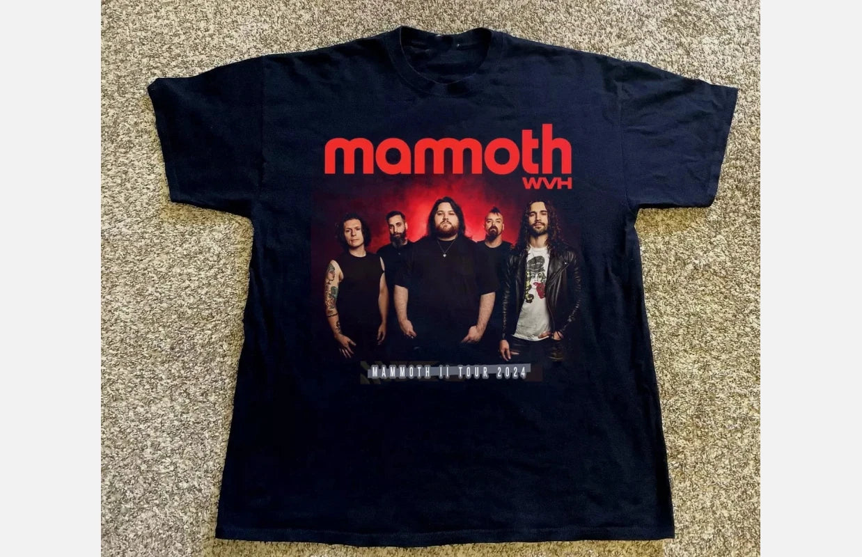 NEW MAMMOTH WVH Band TOUR 2024 T Shirt S-5XL Cotton
