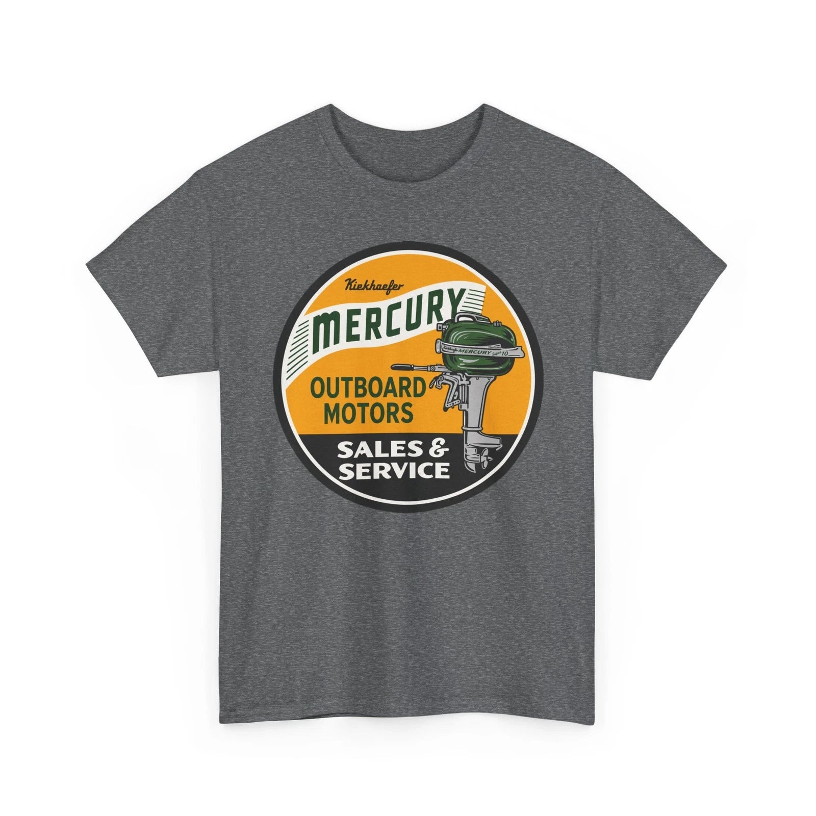 Kiekhaefer Mercury Outboard Sales & Service Retro Boating Boat Engine T-Shirt