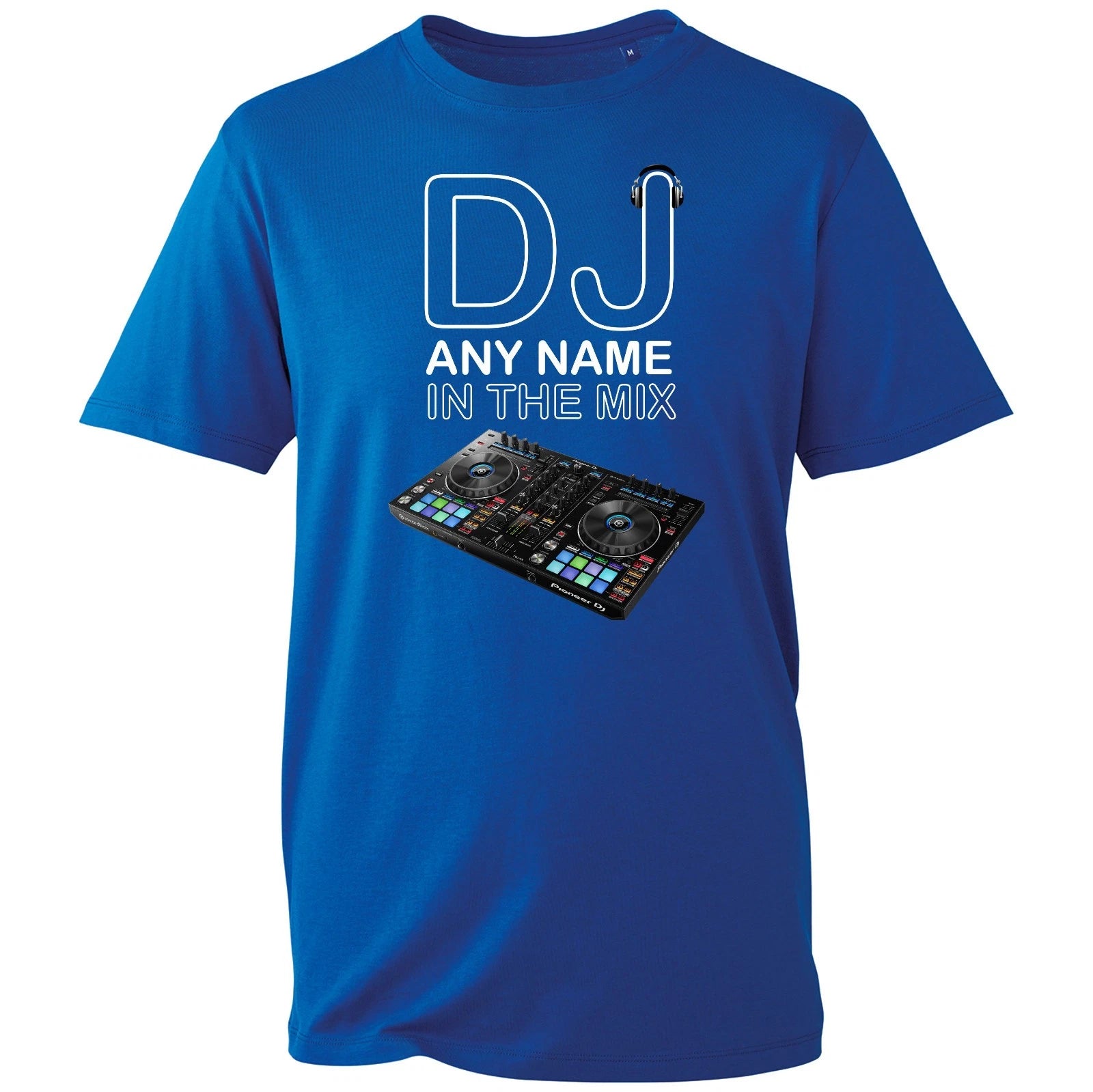 Personalised DJ Any Name In The Mix Mens T-Shirt Music Lover Deejay Tee Gift Top