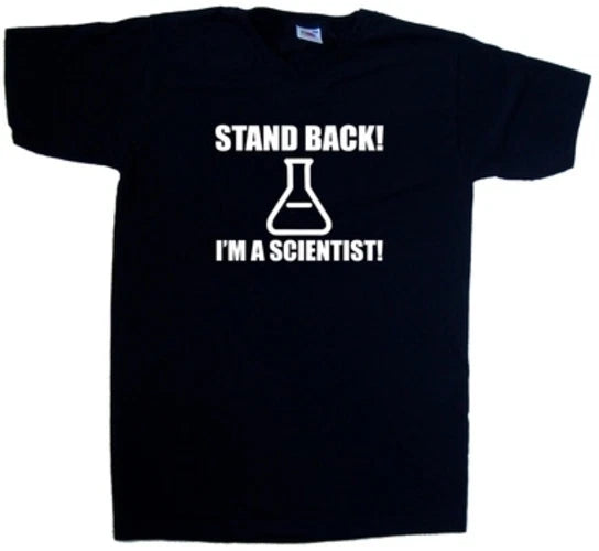 Stand Back Im A Scientist Funny V-Neck T-Shirt